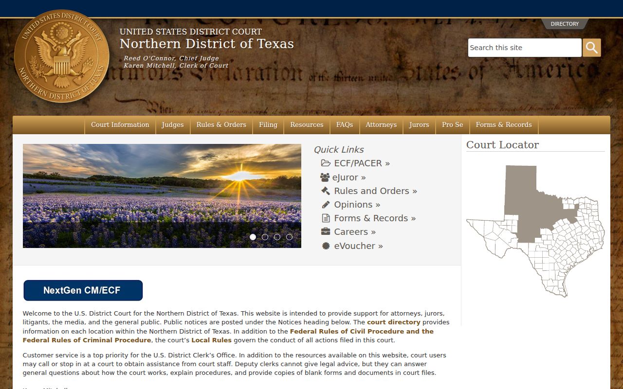 Hartley County criminal court cases Northern District of Texas page